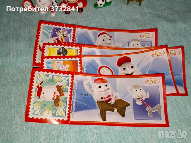 Киндер фигурки на яйца спортисти, снимка 2 - Колекции - 52631967