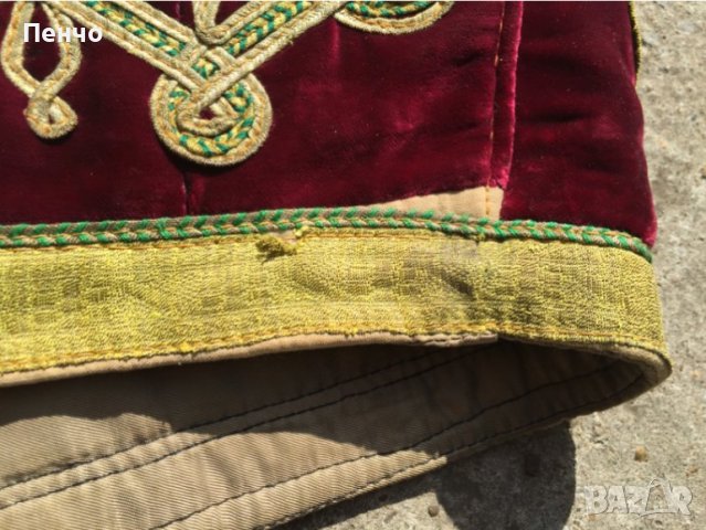 старинен елек, елече /кадифе, сърма/, снимка 11 - Антикварни и старинни предмети - 38394045