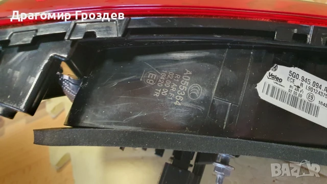 Вътрешен десен LED стоп за VW Golf VII Facelift / Фолксваген Голф 7 (2017-2019), снимка 7 - Части - 50995209