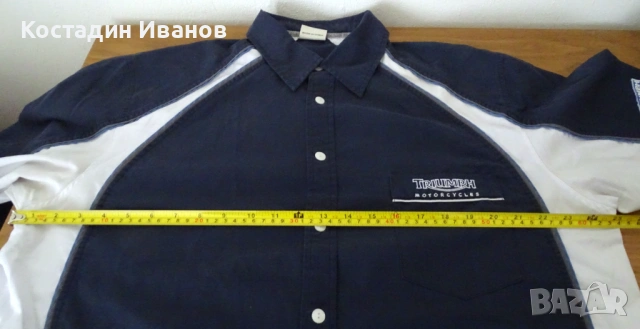 Triumph Motorcycles мъжка мото риза XL, снимка 11 - Ризи - 53372336