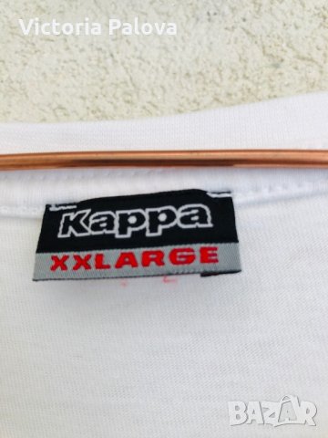 Снежнобяла памучна тениска KAPPA, снимка 3 - Тениски - 28694247