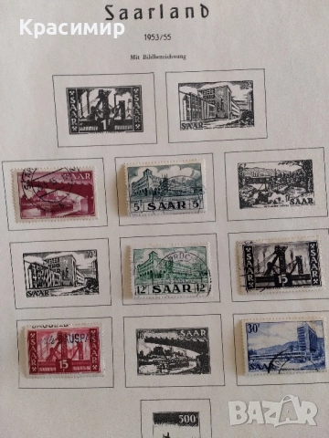 Saargebiet 1947-1956 г.37 бр.MNH  Мъртва Държава., снимка 3 - Филателия - 52177056