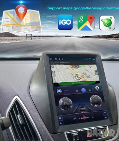 Мултимедия, Двоен дин, за Hyundai Tucson IX35, Навигация, Tesla дисплей, плеър IX 35, Android, IX35 , снимка 5 - Аксесоари и консумативи - 43612593