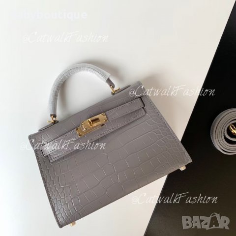 Hermes Kelly Mini grey, снимка 2 - Чанти - 36777943