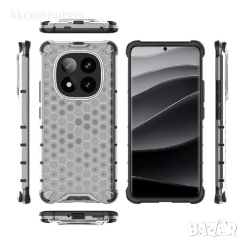 Xiaomi Redmi Note 14 Pro+ 5G Силиконов Калъф Honeycomb/ Shockproof TPU и Протектор, снимка 5 - Калъфи, кейсове - 50891066