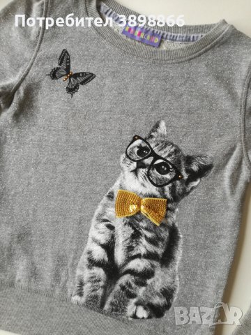 Блуза момиче дълъг ръкав - размер 116 - 122 см., снимка 2 - Детски Блузи и туники - 43342159