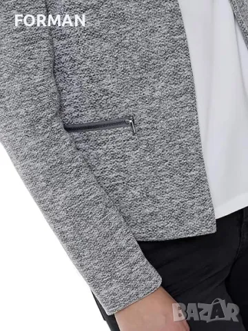 Плътно светлосиво сако, снимка 4 - Сака - 49217264