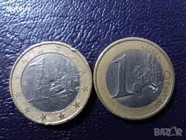 1 euro 2002 Germany с дефект