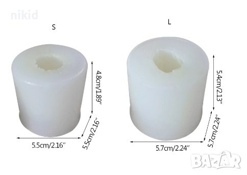 2 размера 3d Затворено Лале силиконов молд форма декорация украса фондан шоколад гипс свещ, снимка 9 - Форми - 30355180