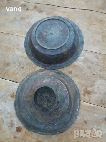 Медни чинии-сахан, снимка 4 - Антикварни и старинни предмети - 32263615