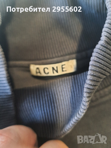 Acne studios oversize сив пуловер S, снимка 2 - Блузи с дълъг ръкав и пуловери - 44861068