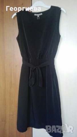 Черна къса рокля, с коланче🍀👗XS р-р🍀👗 арт.318, снимка 2 - Рокли - 27744504