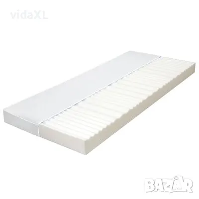 vidaXL Матрак, 120x200 см, 7 зони, PU пяна, 10 см, H2, H3（SKU:282806）, снимка 1 - Спални и легла - 48801711