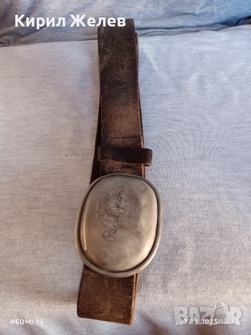 Марков кожен колан Pepe Jeans London винтидж стил 41353, снимка 8 - Колани - 51859169