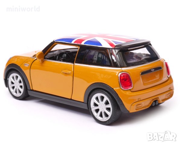 New Mini Hatch Wielka Brytania - мащаб 1:34 на Welly моделът е нов в кутия, снимка 2 - Колекции - 43477670