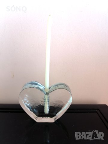 Прекрасна Ваза- Свещник - Сърце-Valery Silver Glass, снимка 2 - Декорация за дома - 43875925