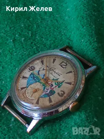 СТАРТ 17 КАМНЕЙ 2 МОСК ЧАС З-Д Стар РУСКИ МЕХАНИЧЕН ЧАСОВНИК СССР с РЪЧНО ИЗРИСУВАН ЦИФЕРБЛАТ 41247, снимка 18 - Антикварни и старинни предмети - 43321050