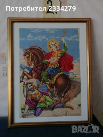 Стари немски гоблени големи в дървени рамки, снимка 8 - Гоблени - 47712671