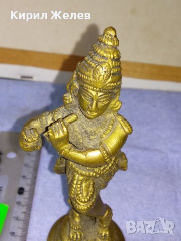 Стара РЯДКА КОЛЕКЦИОНЕРСКА БРОНЗОВА СТАТУЕТКА на ГАНЕША ИНДИЯ МАЙСТОРСКА ТРАДИЦИОННА ИЗРАБОТКА 41401, снимка 7 - Колекции - 43891622