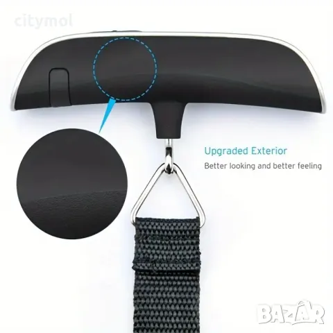 Ръчен кантар/везна за багаж с LCD дисплей, до 50 кг​, снимка 3 - Везни - 48293112