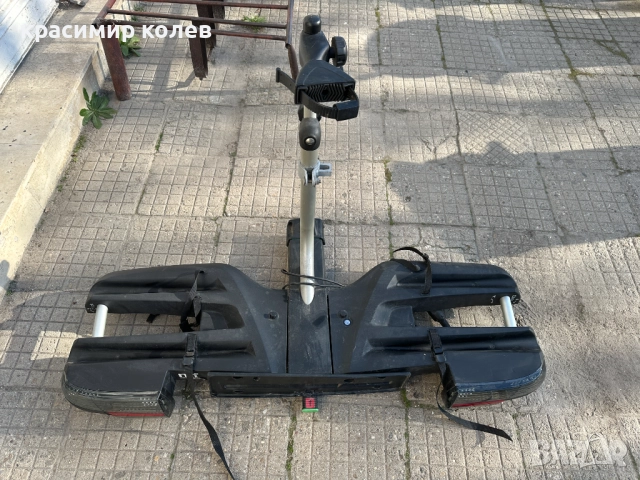 немски сгъваем багажник за теглич за два велосипеда, снимка 5 - Аксесоари за велосипеди - 52809015