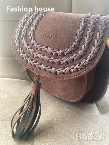 Chloe кафява дамска чанта, снимка 2 - Чанти - 53104274