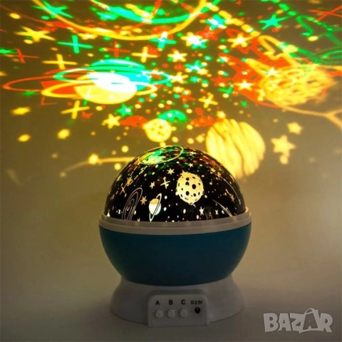 Нощна лампа детски планетариум