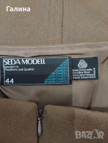 Кафява вълнена пола, снимка 6 - Поли - 53059997