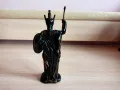 Страхотна Стара Бронзова Статуетка Атина-Палада, снимка 5
