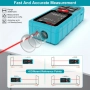 Лазерна ролетка двоен лъч измерване на ъгъл Електронна дигитална с дисплей 120м обхват далекомер usb, снимка 5