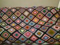 Ръчно плетена покривка за легло , снимка 1 - Покривки за легло - 40591611