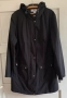 Яке дамско пролет/есен,черно,дълго,качулка,2 външни джоба,закопчаване с цип и копчета р-р 48, 14 лв, снимка 1