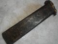Старо Качество-Стар Масивен Кован Клин-Секач-Нож Кама за Дърва-Цепене-Немска, снимка 6
