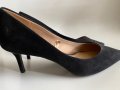 Черни обувки на токчета НМ, 39/ 40, снимка 1 - Дамски елегантни обувки - 38232541