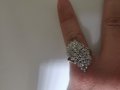 Златен пръстен с диаманти , снимка 15