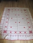 Голяма покривка за маса, ръчна бродерия, шевици, 180х140см., снимка 1