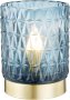 Настолна лампа LeeZM, за романтична атмосфера синя и сива, снимка 3