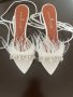 Бели сандали с пера , снимка 1