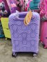 Луксозен куфар в лилаво polipropilen/ К690, снимка 4