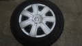 VW Поло SKODA FABIA зимни гуми с джанти и тасове 14 цола, снимка 1 - Гуми и джанти - 42950249