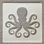 Шаблон стенсил октопод 15х15 см скрапбук декупаж декорация 