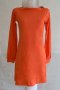 Оранжева рокля с дълги ръкави Alberto Zotti - M, снимка 3