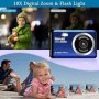 Нов 30MP Цифров Фотоапарат 18X zoom FHD 1080P Лек и Компактен, снимка 5