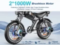 Електрически велосипед Emoko C93 – 2×1000W, 48 V 23 Ah, 20″ Fat Tyre, снимка 2