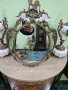 Прекрасно много красиво антикварно френско бронзово огледало , снимка 4