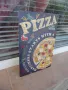 Метална табела храна пица доматен сос моцарела гъби вкусна маслини XXL размер голяма малка средна, снимка 2