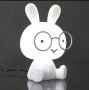 Детска нощна Лампа, Заек, USB, 20sm, бяла настолна лампа , снимка 1