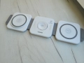 Тройно безжично зарядно за телефон, часовник и слушалки Apple, снимка 2