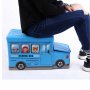 910 Детска сгъваема кутия за играчки кош столче табуретка автобус полиция, снимка 6