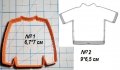 Блуза с дълъг ръкав пластмасов резец форма фондан тесто бисквитки, снимка 1 - Форми - 26737102